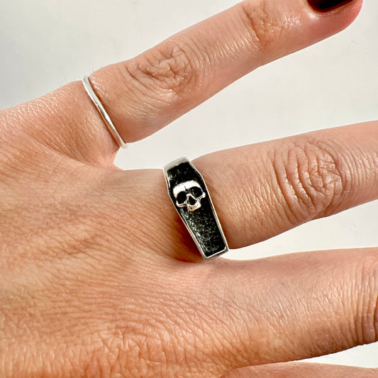 Coffin and Skull Ring