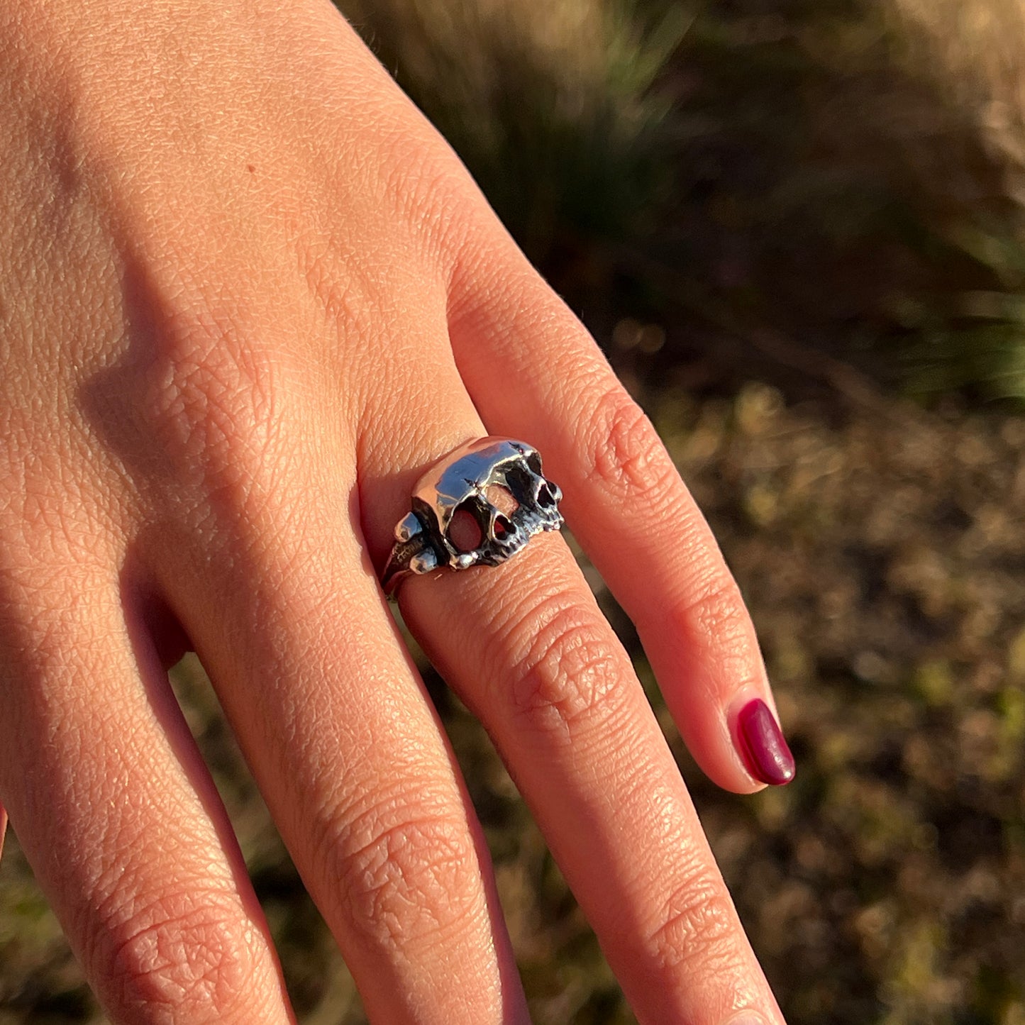 Conjoined Skull Ring