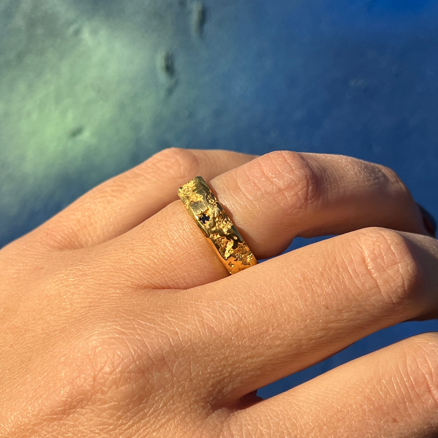 Decay Ring (Gold Vermeil, Sapphires)