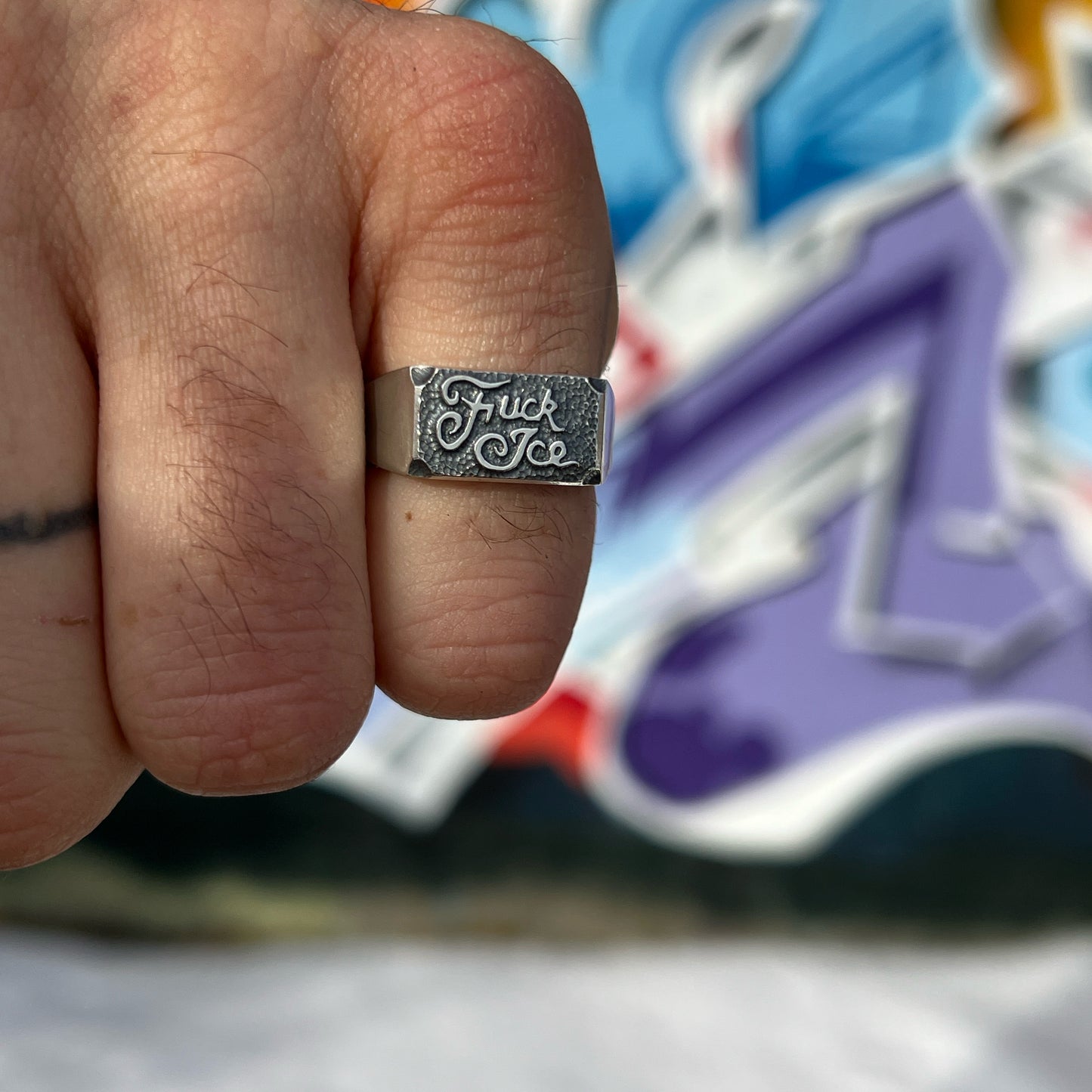 Fuck Ice Signet Ring