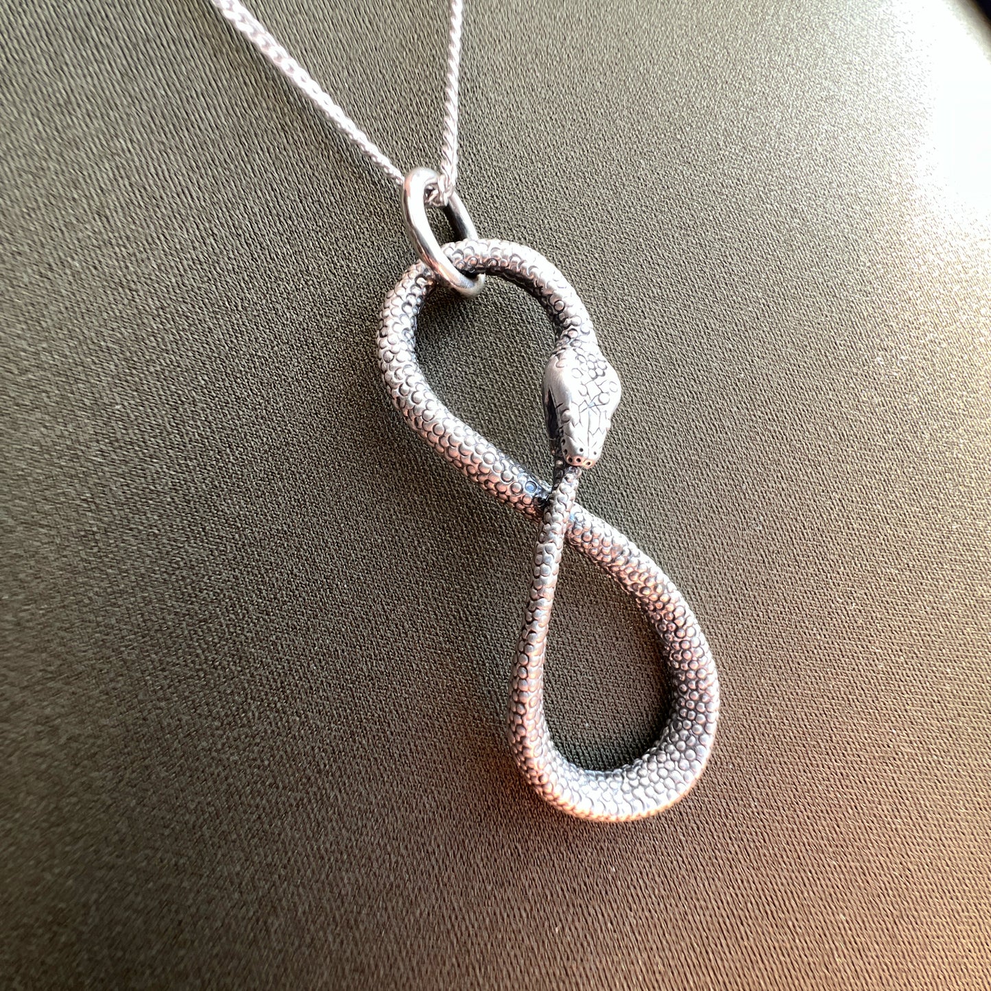 Ouroboros Infinity Python Pendant