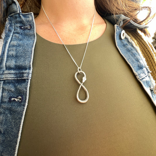 Ouroboros Infinity Python Pendant