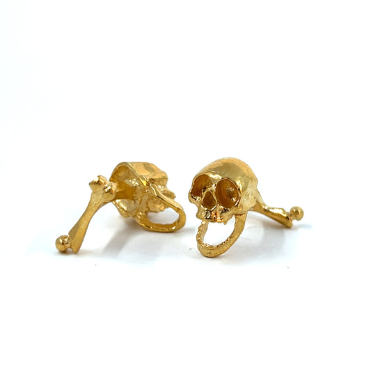 Skull Cufflinks (Gold Vermeil)