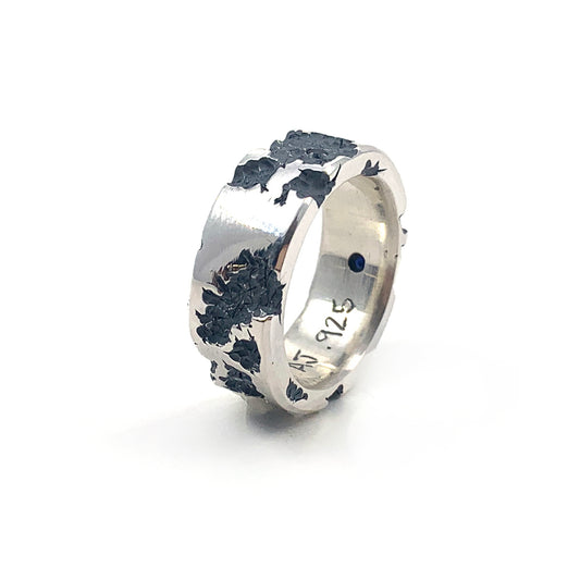 Texture Ring with Cast-In-Place Stones