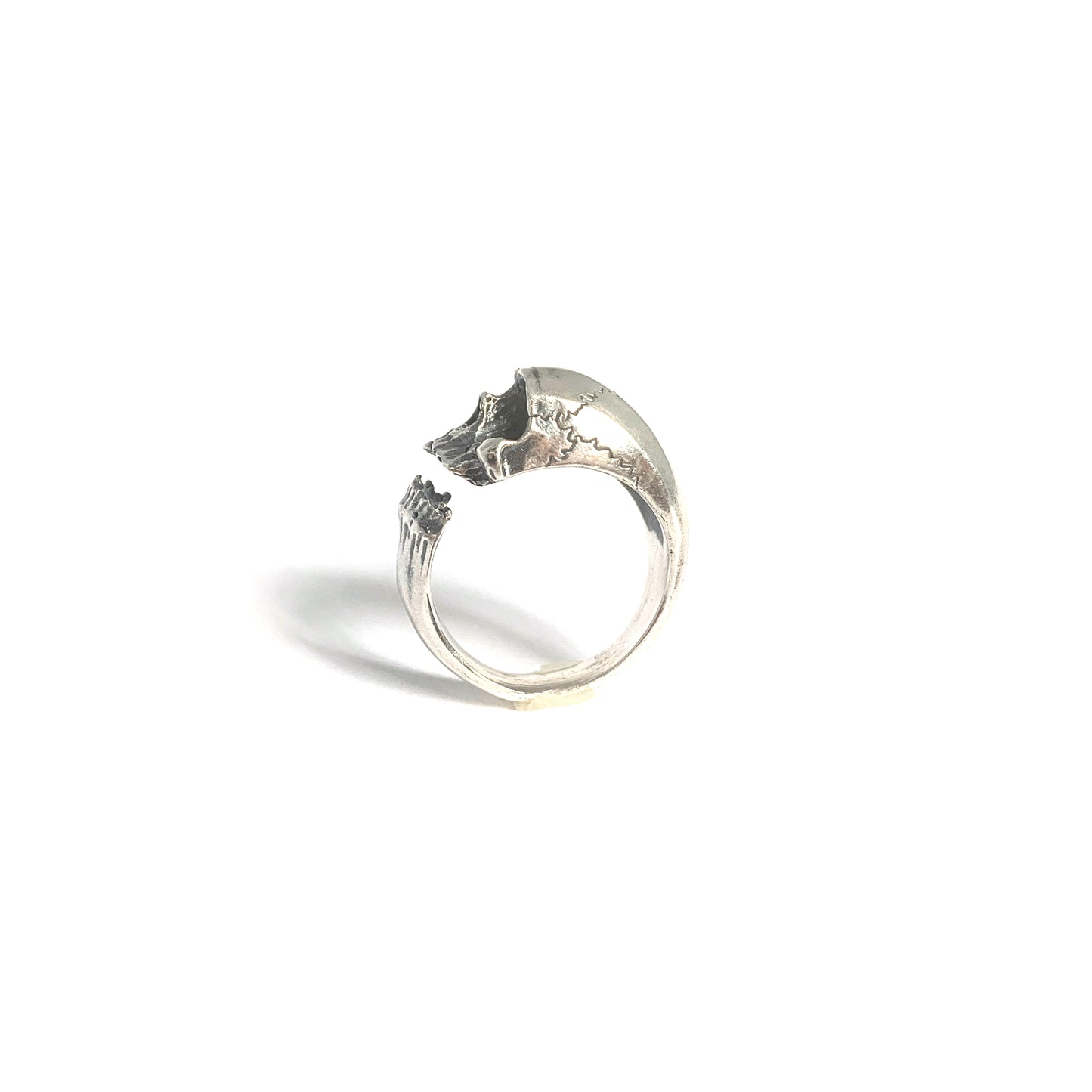 Wraparound Memento Mori Skull Ring