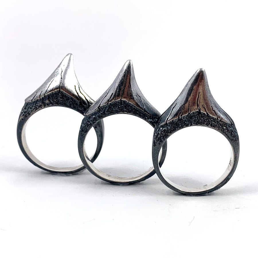 Shark Tooth Ring Stack