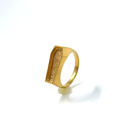 Coffin Ring (Gold Vermeil)
