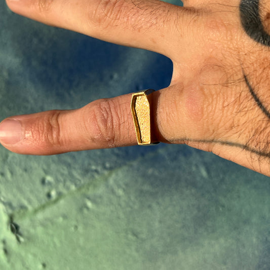 Coffin Ring (Gold Vermeil)