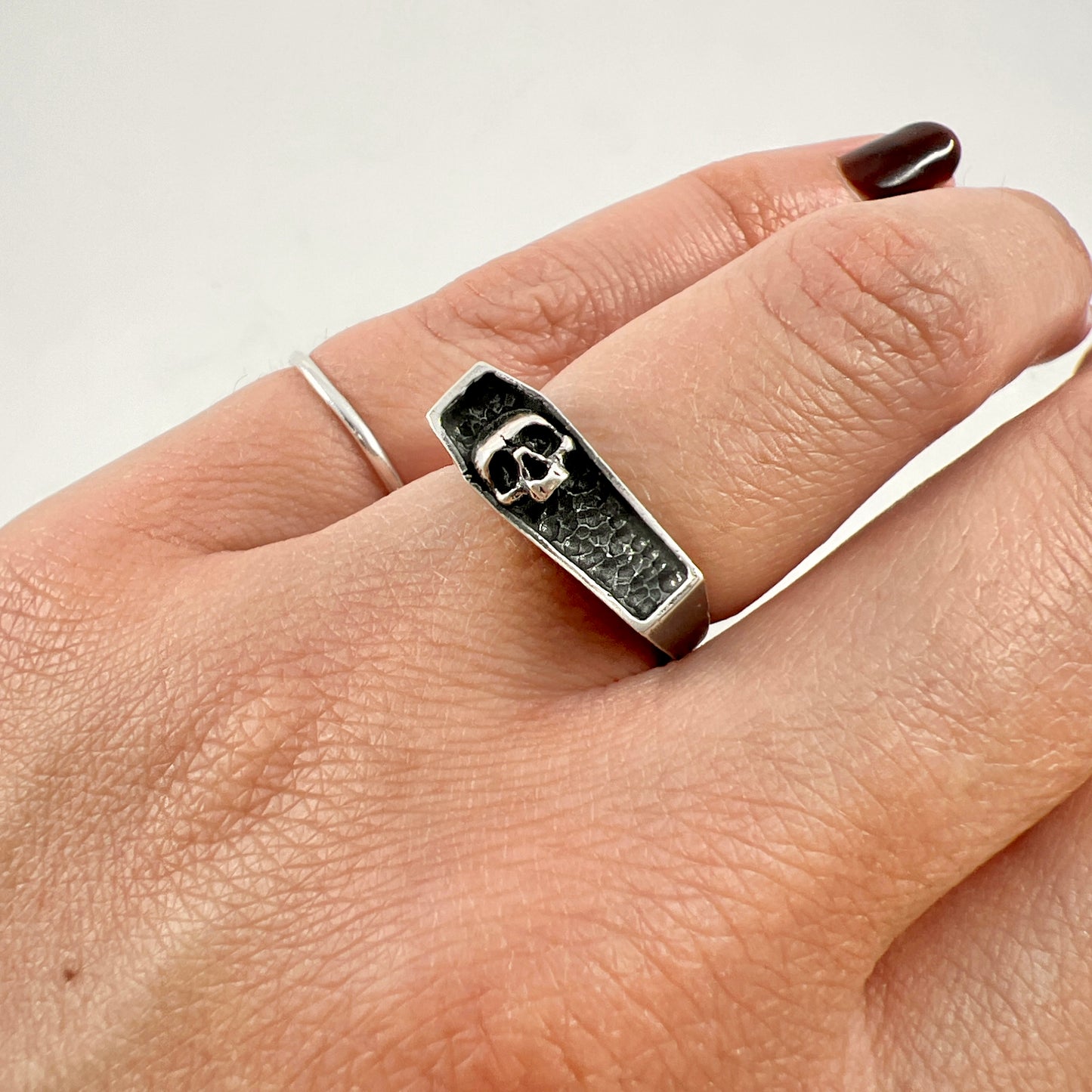 Coffin and Skull Ring