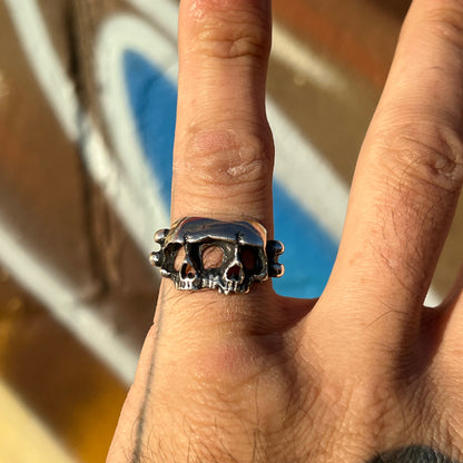 Conjoined Skull Ring
