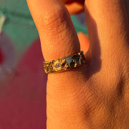 14k Decay Ring (Diamonds)