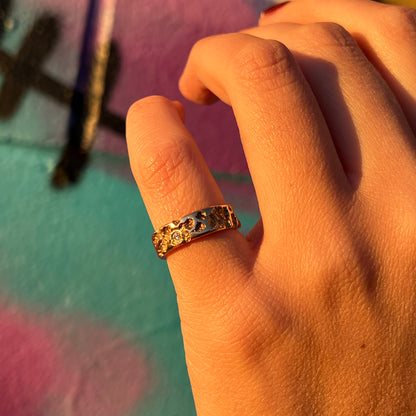 14k Decay Ring (Diamonds)