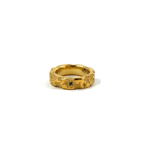 Decay Ring (Gold Vermeil, Sapphires)