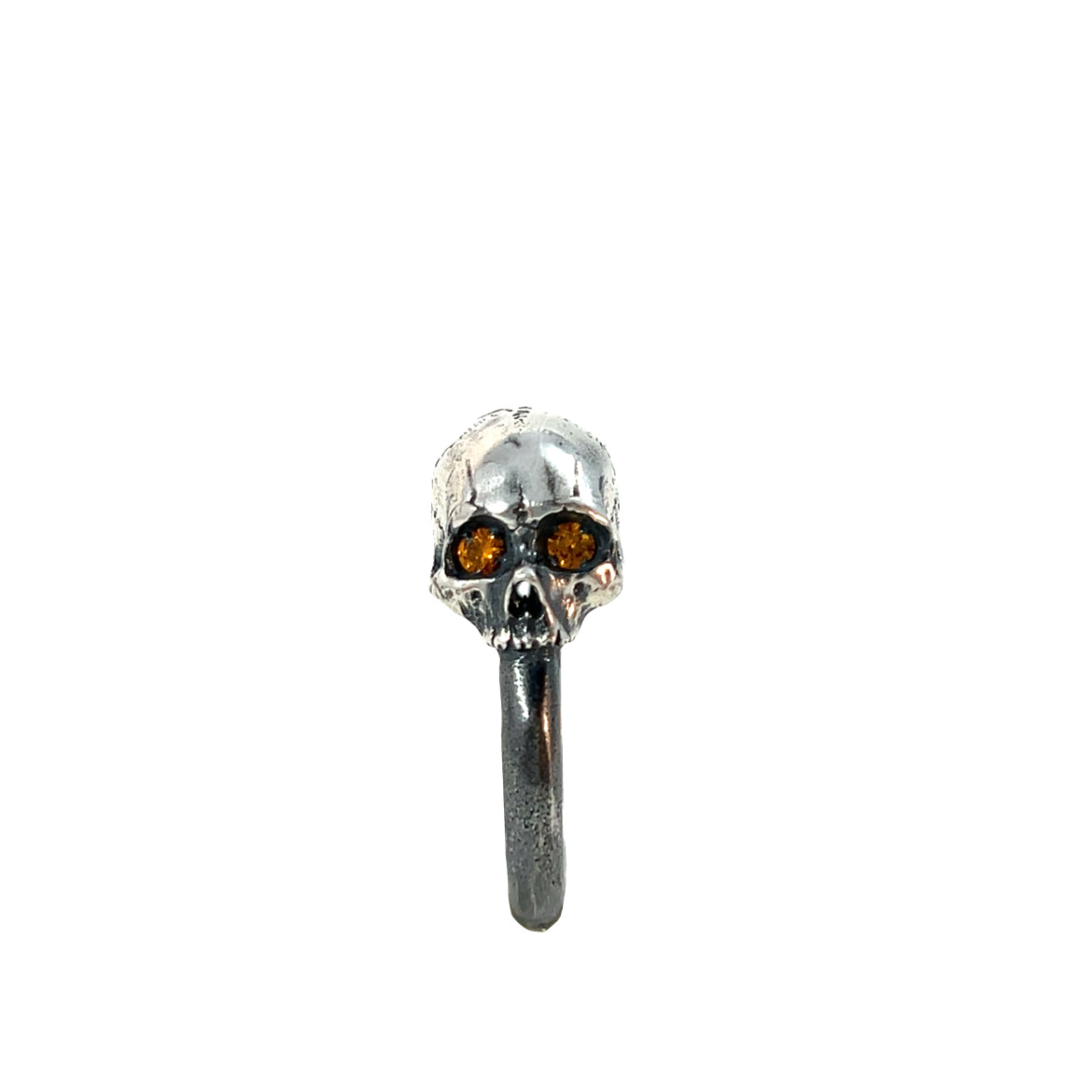 Double Skull Dome Ring (Ruby & Topaz Eyes)