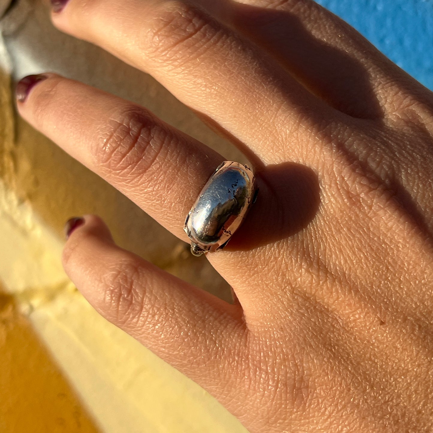 Double Skull Dome Ring (Ruby & Topaz Eyes)