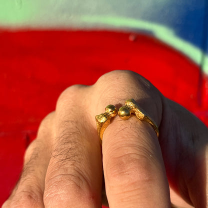 Femur Ring (Gold Vermeil)