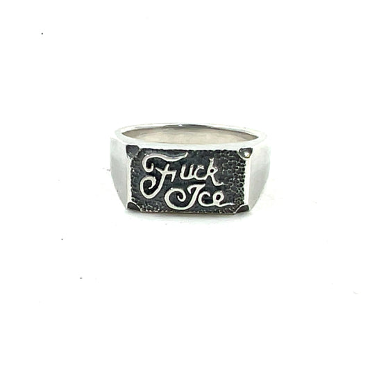 Fuck Ice Signet Ring