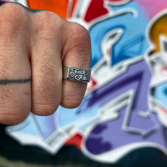 Fuck Ice Signet Ring