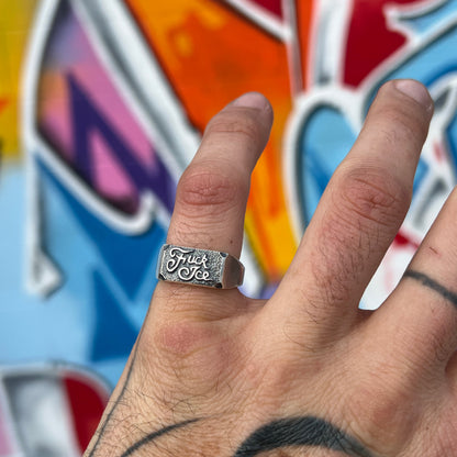 Fuck Ice Signet Ring