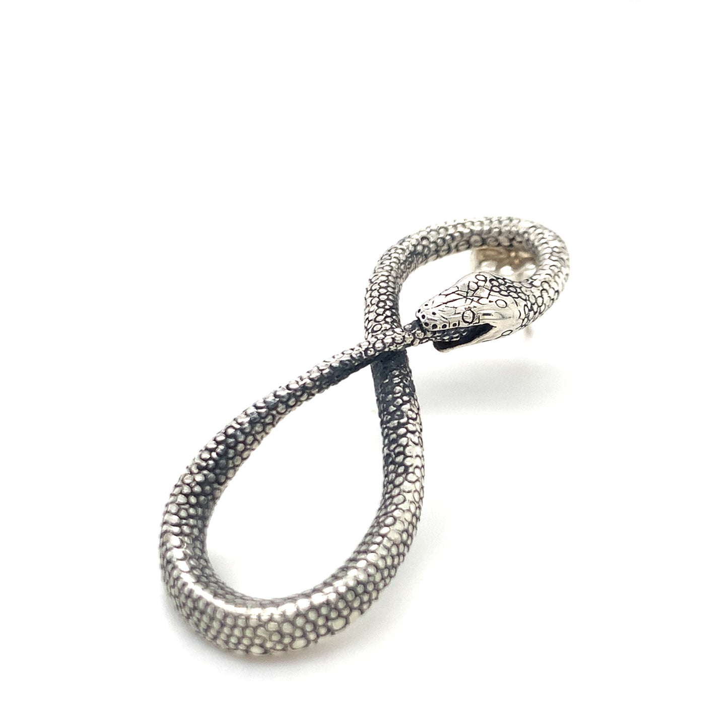 Ouroboros Infinity Python Earrings