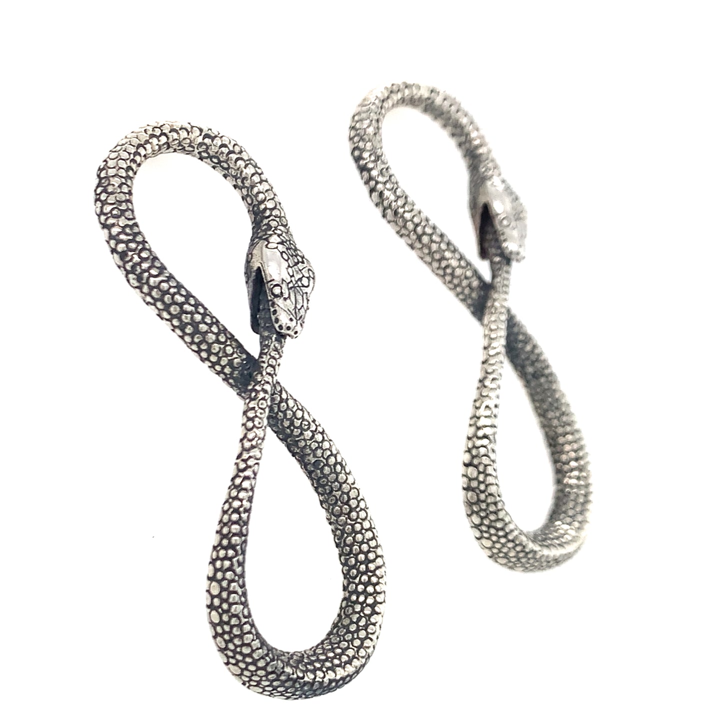 Ouroboros Infinity Python Earrings