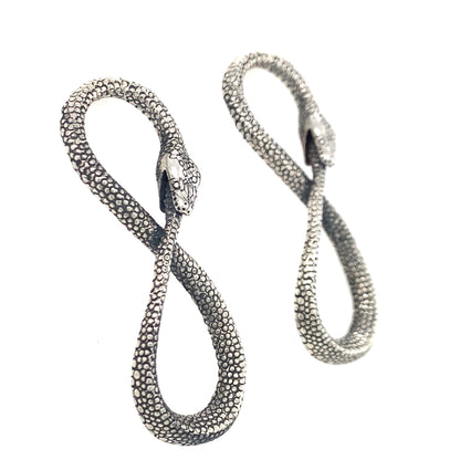 Ouroboros Infinity Python Earrings