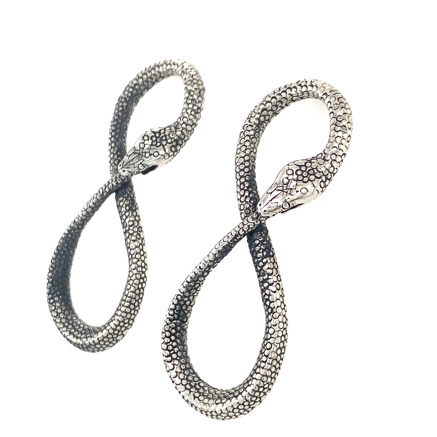Ouroboros Infinity Python Earrings