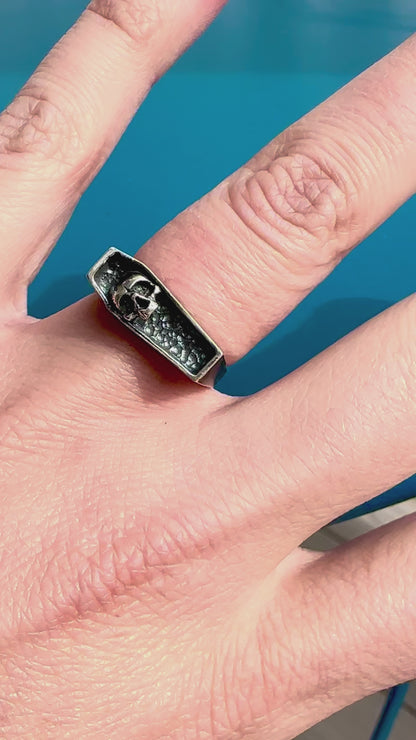 Coffin and Skull Ring