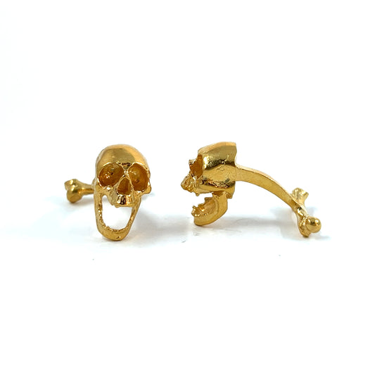 Skull Cufflinks (Gold Vermeil)