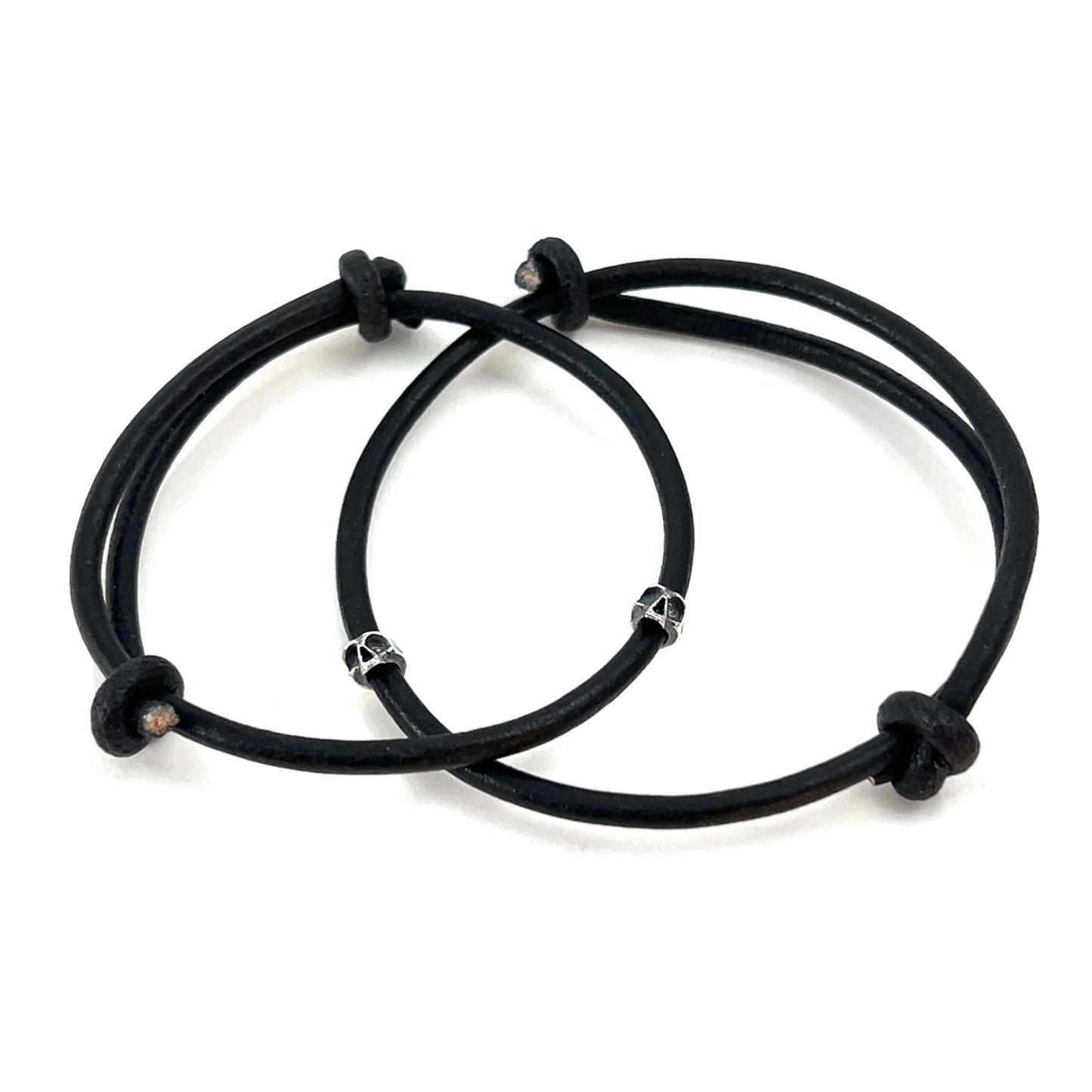 Skully Leather Cord Bracelet