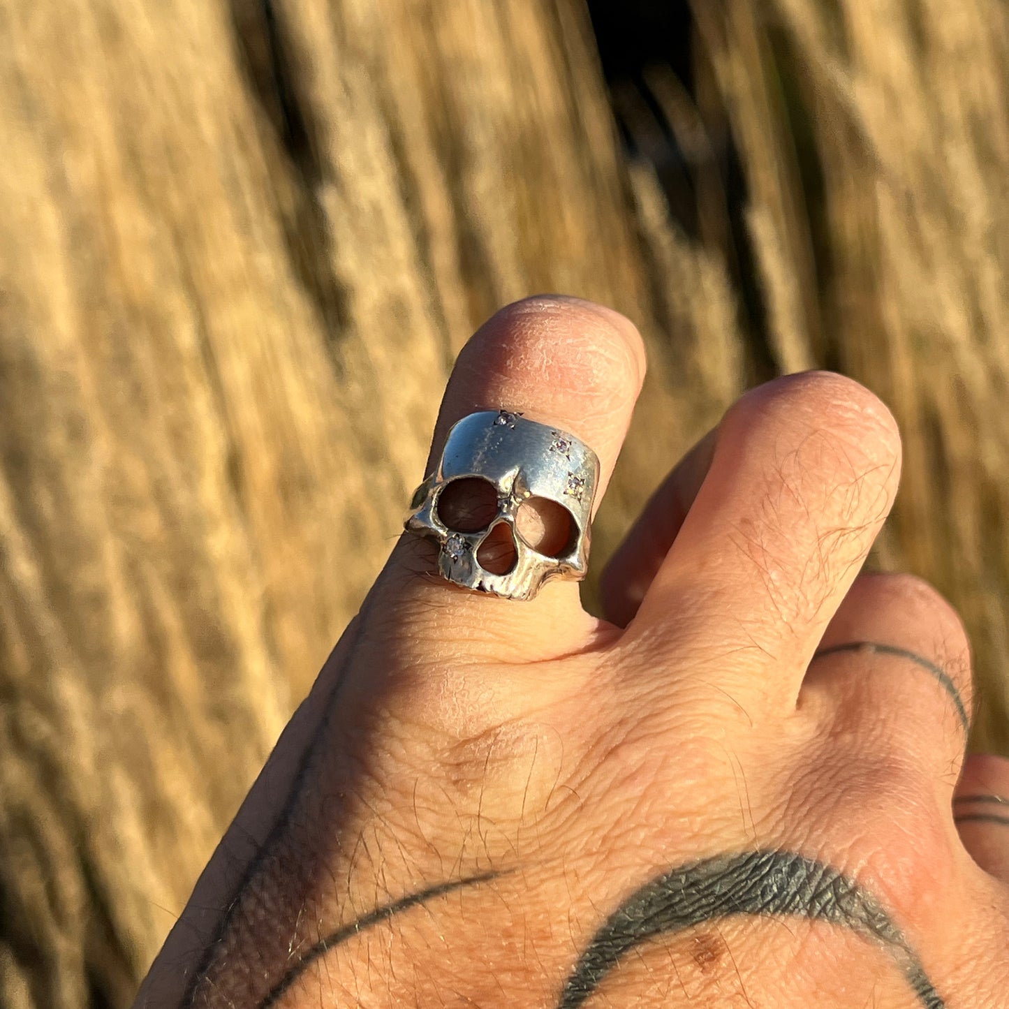 The Skull Ring (4 CZ)