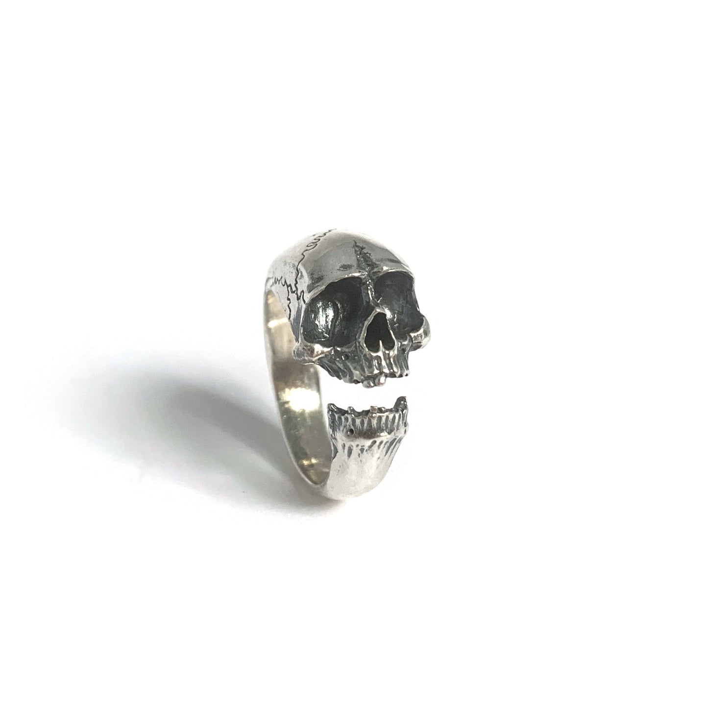 Wraparound Memento Mori Skull Ring